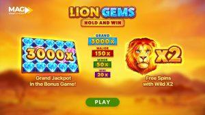 معرفی بازی ماشین اسلات الماس شیر (Lion Gems)